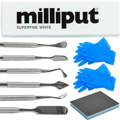 Milliput Superfine White Epoxy Putty 10 Pc Kit - Ceramic & Porcelain Repair