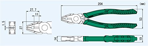 ENGINEER PZ-59 8" Heavy Duty Screw Removal Pliers Made in Japan