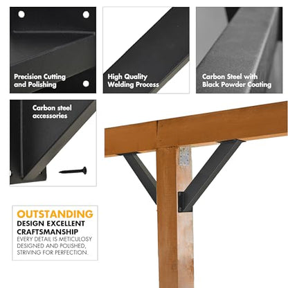 4-Pack 45-Degree Pergola Bracket Angle Reinforcing Support Anchor - style: 45 degree