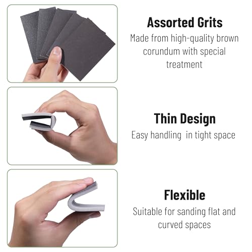 Bates- Sanding Sponge, 20 pcs, 3”x4”, 400-3000 Grit Assortment, Ultra Fine, Washable and Reusable, Sandpaper Block, Sanding Blocks for Wood, Sanding Pad, Drywall Sanding Block, Drywall Sanding Sponge - size: 20 Pack, 400-3000 Grit