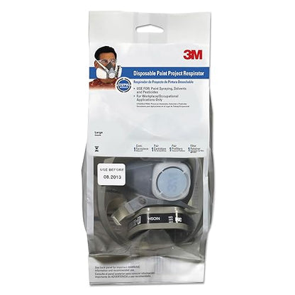 3M Half Facepiece Disposable Respirator Assembly 53P71, NIOSH, Large