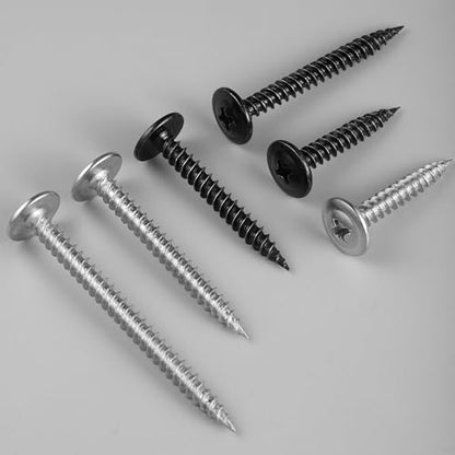 #8 x 1 Inch Wood Screws Phillips Modified Truss Head Stainelss Steel 410 Self Tapping Metal Screws,Black Zinc Plated(0.5Ib,85Pcs) - color: Black 0.5lb Box, size: 8 x 1"