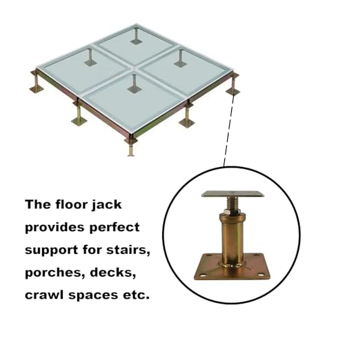 6 Pack House Floor Joist Support Jacks Adjustable 4 1/3"-7" for Leveling - size: 4.3-7 inch