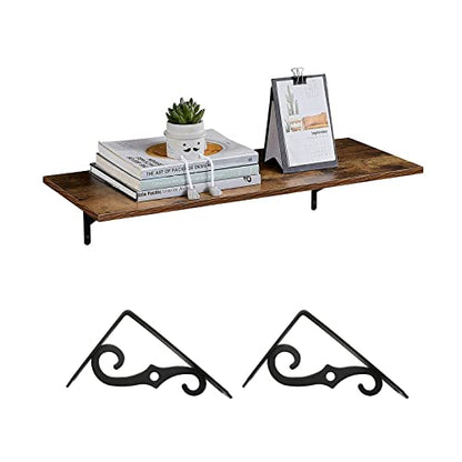 HOME MASTER HARDWARE Decorative Shelf Brackets, 5x3.5 inch, Black, 4 Pack - size: 5 x 3 1/2 Inch, style: Black-4Pack