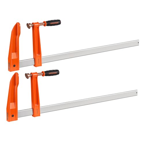 Jorgensen 36-Inch Deep-Reach Throat Bar Clamps, 7" Throat Depth, 2-Pack - size: 36-Inch