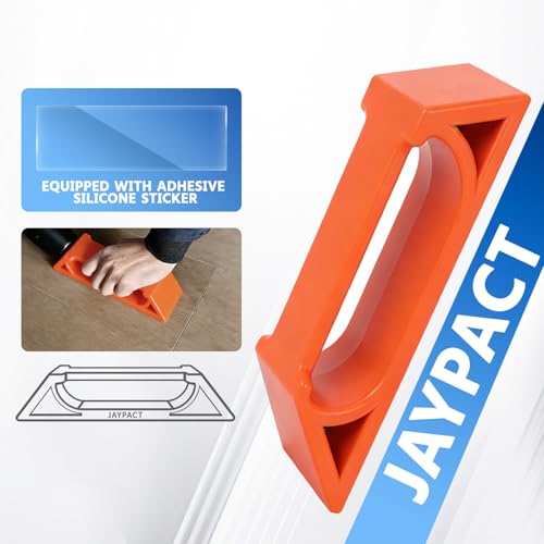 Floor Gap Fixer Tool for Laminate, Vinyl & Hardwood Floors – Heavy-Duty Nylon Plank Puller with Reusable Washable Adhesive Pad, DIY Floor Gap Repair Tool (Plank Grabber Only, Hammer Not Included) - size: Small, style: Hammer Not Included
