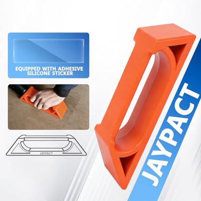 Floor Gap Fixer Tool for Laminate, Vinyl & Hardwood Floors – Heavy-Duty Nylon Plank Puller with Reusable Washable Adhesive Pad, DIY Floor Gap Repair Tool (Plank Grabber Only, Hammer Not Included) - size: Small, style: Hammer Not Included