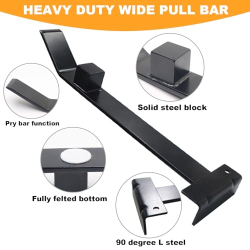 WHLLING 17” Heavy Duty Flooring Pull Bar, Pull Bar Flooring Tool