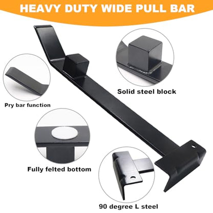 WHLLING 17” Heavy Duty Flooring Pull Bar, Pull Bar Flooring Tool