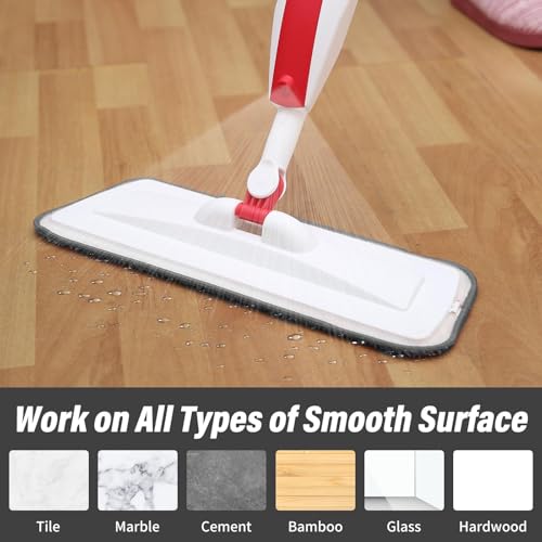16.5" Microfiber Mop Pads Refills, 3 Pack Reusable Replacement Heads - color: 16"grey Plain*3