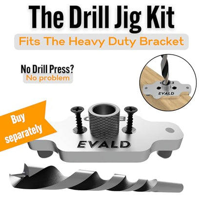 EVALD Heavy Duty Floating Shelf Brackets 4 Inch, Hidden Brackets for Shelving with Screws & Anchors, Floating Shelf Mount, Brackets for Floating Shelves (4 Pack) - size: 4 Inch, style: 4 Pack Heavy-duty