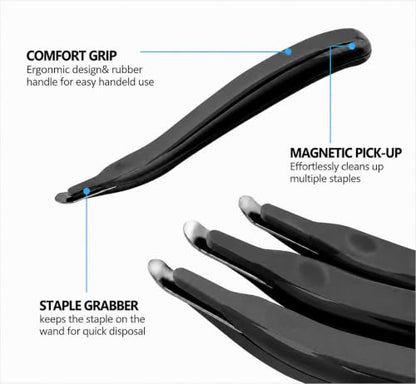 KTRIO Magnetic Staple Remover Tool 4 Pack, Classic Black - size: 4 Count