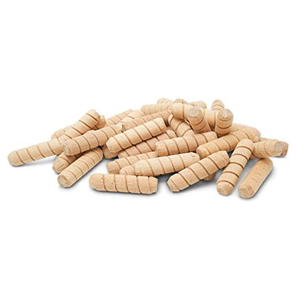Wooden Dowel Pins 1/4 inch x 1-1/4 inch, Pack of 250 Spiral Dowel Joints for Woodworking, Furniture and Crafts, by Woodpeckers - size: 1/4 inch x 1-1/4 inch