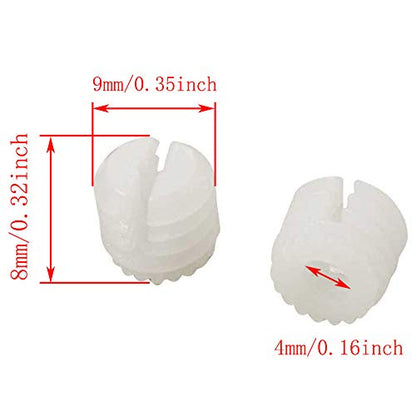 TAODAN 20PCS Plastic Dowel Inserts and Mounting Screws for Hinges