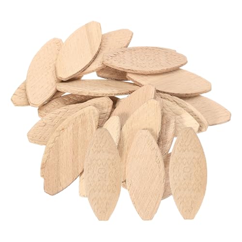 uxcell 50Pcs Wood Joiner Biscuits, 57x24x3.8mm Woodworking Biscuits, Wood Board Docking Tool Joiner Accessories for Carpenters and DIY Projects - size: 57x24x3.8mm