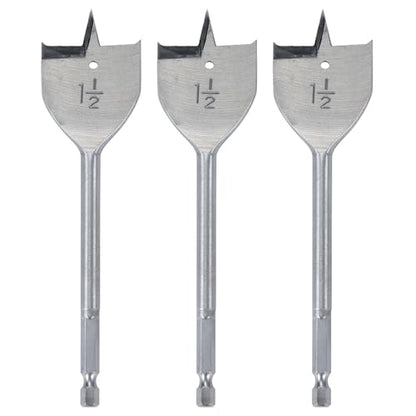 1 1/2 inch Wood Spade Drill Bit Wood Paddle Flat Bit 3 PCS