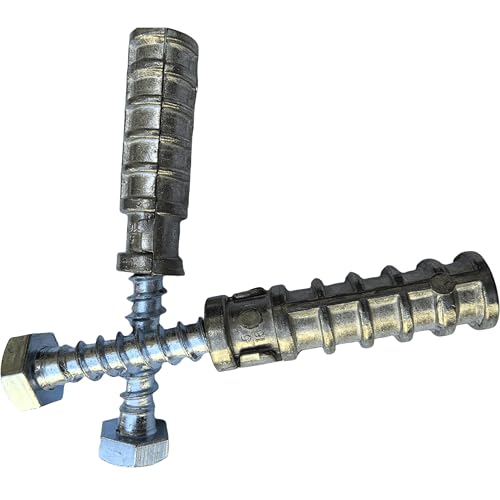 SANTIE 3/8 in. x 1-3/4 in. Zinc-Alloy Short Lag Shield Anchor - size: (3/8" SHORT) - 15 PC
