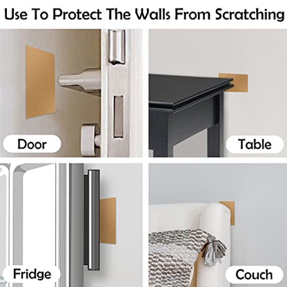 Rubber Bond Self-Adhesive Rubber Wall Outlet Cover Plate 5 Pack - Easy to Apply Peel & Stick Drywall Hole Patch - 5x3 Inch Screwless Blank Wall Plate Cover - Premium Rubber Wall Hole Cover (Brown) - color: Brown, size: 5x3 Inch Rectangular