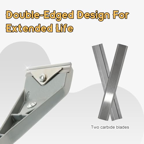 Carbide Scraper Blades, 2-Pack 2.5" Hard Double-Edged Tungsten Steel