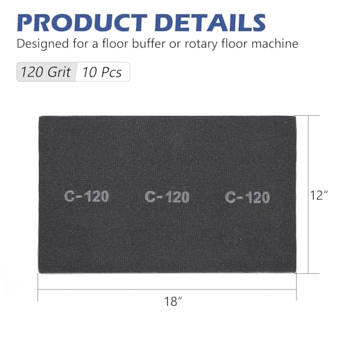 HUAALIUCHE 12"x18" 120 Grit Sanding Screen Sheets (20-Pack) – Professional Silicon Carbide Mesh for Hardwood Floor Screening, Drywall Sanding, and Aggressive Finish Removal – Reusable & Clog-Resistant - style: #120-20Pack