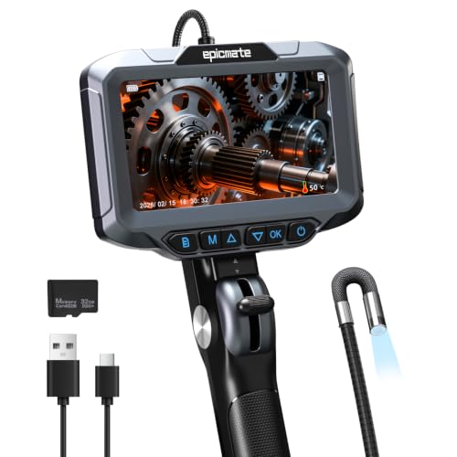 Articulating Borescope Camera with Light for Automotive,HVAC&Mechanics