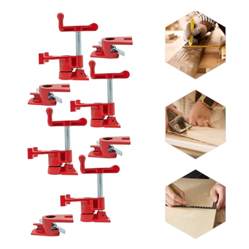3/4" Wood Gluing Pipe Clamp Set, Pipe Clamps Set of 4, Wood Gluing Clamps, Cast Iron Bar Clamps,Bar Clamps, Pipe Clamp Set for Lumber Stores, Manufacturing Plants, Repair Shops