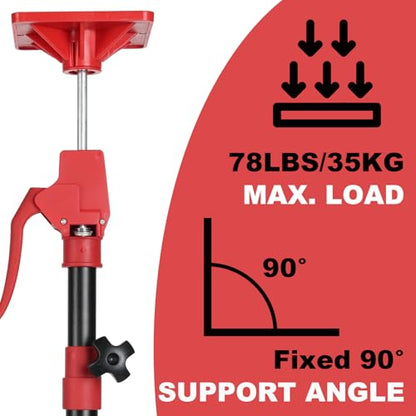 Cabinet Jacks for Installing Cabinets, 11.8" to 23.5" Third Hand Tools Adjustable Support Pole, 3rd Hand Support System for Upper Cabinet Installation, Each 78 LB Capacity, 2 Pack - size: 11.8"-23.5" | 2PC