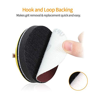 SPEEDWOX 100PCS 3" 240 Grit Sanding Discs, Hook and Loop No Hole Sandpaper - style: 240-Grit
