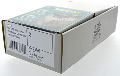 Power Pro Landscape Screws, 1/4in x 4in, 50 Pack, Black - size: 1/4" x 4"