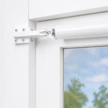 4 Pcs Door Jamb Bracket Hardware, Storm Door Closer Bracket Replacement - color: 4 White