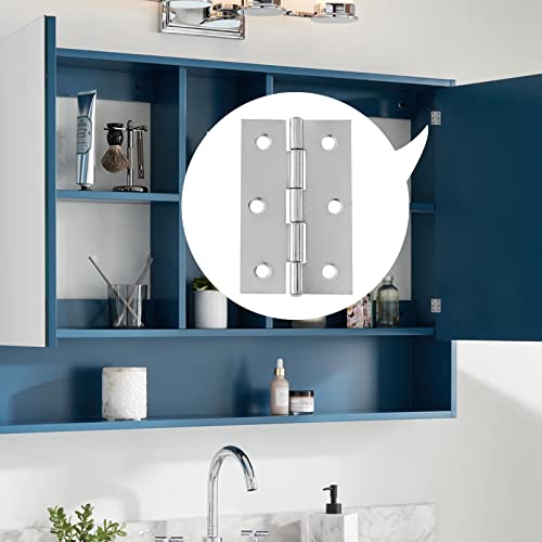 Murtenze 12 Pack Door Hinge, 2.5 Inch Silver - color: Silver, size: 2.5 Inch
