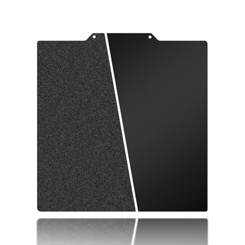 165x165mm Black Build Plate for Flashfog Adventurer 3/Ender 2 pro, Double Sided Textured PEI+Smooth PEI Flexible Spring Steel Platform Heated Printing Bed for Flashfog Adventurer 3 3D Printer - size: 165x165mm