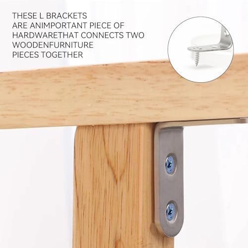 Stainless Steel Corner Brace, 24Pcs 90 Degree Right L-Shaped Metal Corner Connector Joint Plate, Cabinet, DIY Woodworking Projects with 96PCS Screws 1.57x0.6in (40x40x16（24pcs）) - size: 40x40x16（24pcs）