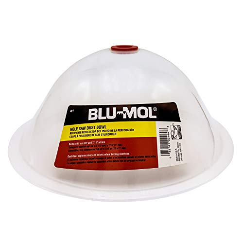Disston E0215000 Blu-MOL RemGrit Collapsible Hole Saw Accessories Dust Bowl, for Installing Recessed Lights and Works with All Hole Saws - style: One Pack