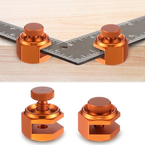 4 Pack Stair Gauge Set, Layout Tool for Framing Square, Orange - color: Orange