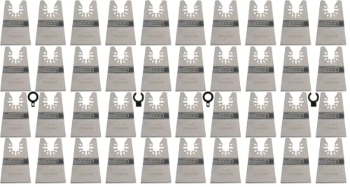 XXGO 20 Pcs Rigid Oscillating Tool Scraper Blades to Remove Tile Adhesive (Pack of 2) - size: Multi Tool Scraper Blade - 20 Pcs (Pack of 2)