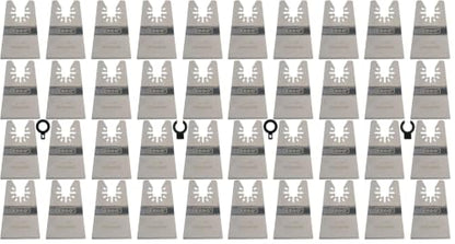 XXGO 20 Pcs Rigid Oscillating Tool Scraper Blades to Remove Tile Adhesive (Pack of 2) - size: Multi Tool Scraper Blade - 20 Pcs (Pack of 2)