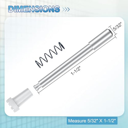 25 Pack Window Screen Plunger Latches with Caps White - color: White