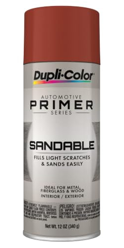 Dupli-Color Multi-Purpose Sandable Primer, Red Oxide, 12 oz - color: Red Oxide, size: 12 Ounce (Pack of 1)