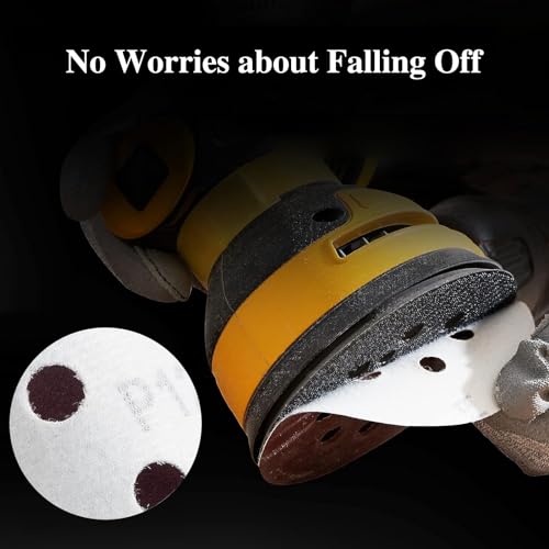B BRESUCNY 6 Inch 150 Grit Sanding Discs, 50 PCS 6 Hole Hook and Loop Sandpaper, Round Aluminum Oxide Sand Paper Discs for Sander - style: 150 Grit