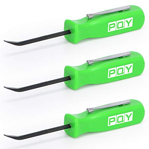 Mini Pocket Pry Bar with Pocket Clip 4.5" Length 3pcs (Green) - color: green