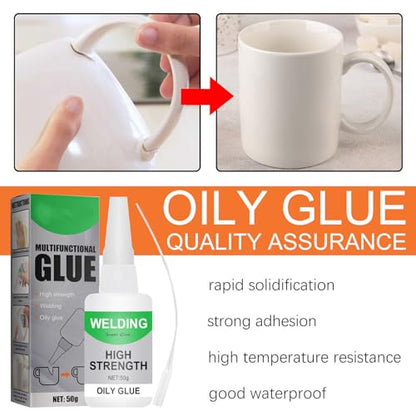 Extensivek Ex01 Glue,Welding High-Strength Oily Glue,Universal Super Glue Gel,Instant Bonding,Strong Adhesion (2PCS) - color: 2PCS