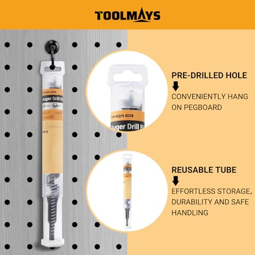 1 Inch x 12 Inch Auger Drill Bit, Long Auger Drill Bit for Wood - size: 1" x 12"