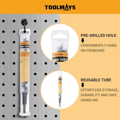 1 Inch x 12 Inch Auger Drill Bit, Long Auger Drill Bit for Wood - size: 1" x 12"