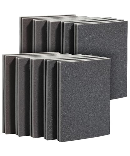 Bates- Sanding Sponge, 20 pcs, 3”x4”, 400-3000 Grit Assortment, Ultra Fine, Washable and Reusable, Sandpaper Block, Sanding Blocks for Wood, Sanding Pad, Drywall Sanding Block, Drywall Sanding Sponge - size: 20 Pack, 400-3000 Grit