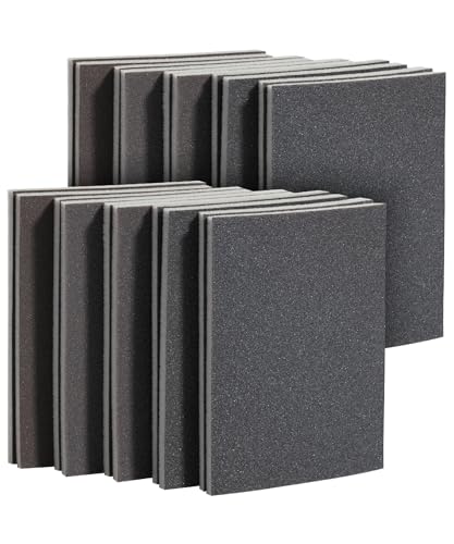 Bates- Sanding Sponge, 20 pcs, 3”x4”, 400-3000 Grit Assortment, Ultra Fine, Washable and Reusable, Sandpaper Block, Sanding Blocks for Wood, Sanding Pad, Drywall Sanding Block, Drywall Sanding Sponge - size: 20 Pack, 400-3000 Grit