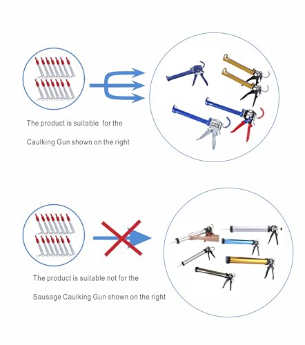Caulking Nozzle Extension Tube, 12 PCS