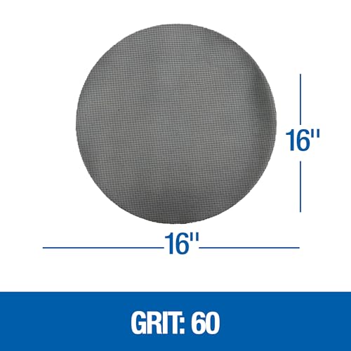 Mercer Industries Floor Sanding Screen Disc, 10 Pack, 16", Grit 60 - size: 16-Inch, style: Grit 60