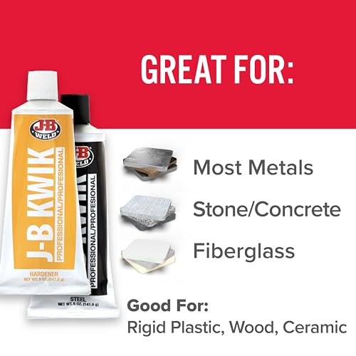 J-B Weld 8271 KwikWeld Professional Size Steel Reinforced Epoxy Twin Pack - 10 oz.