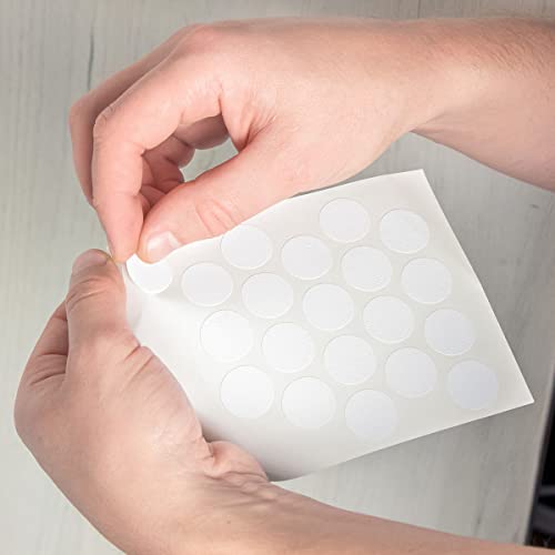 54 PCS in 1 Sheet Self-Adhesive Screw Hole Stickers PVC Covers Caps Plastic Screw Free Sticker Waterproof Dustproof Wood Textured Cover 21mm/0.82" Dia for Wooden Furniture Oak - color: Oak